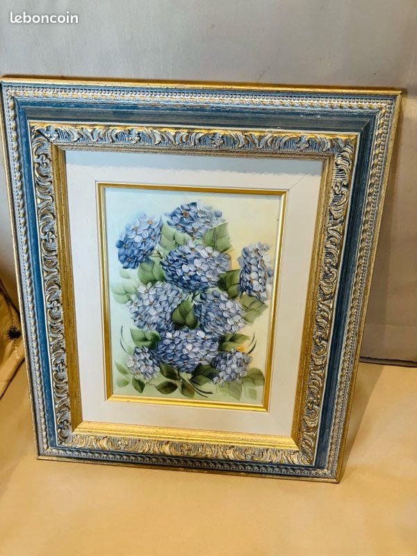 Tableau Porcelaine Peinture à l’Huile - Fleurs (image 2)