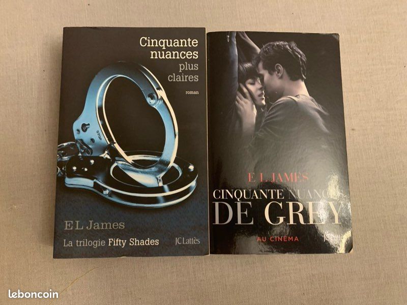 Lot de 2 livres de El James : Cinquante nuances plus claires & Cinquante nuances (image 1)