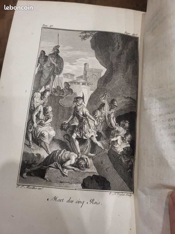 Superbe édition 2 tomes « La Sainte Bible » M. Le Maistre de Saci ornée de 300 figures gravées d’après les dessins de M. Marillier (Paris – Defer de Maisonneuve – de l’imprimerie de Monsieur – 1789) (image 5)