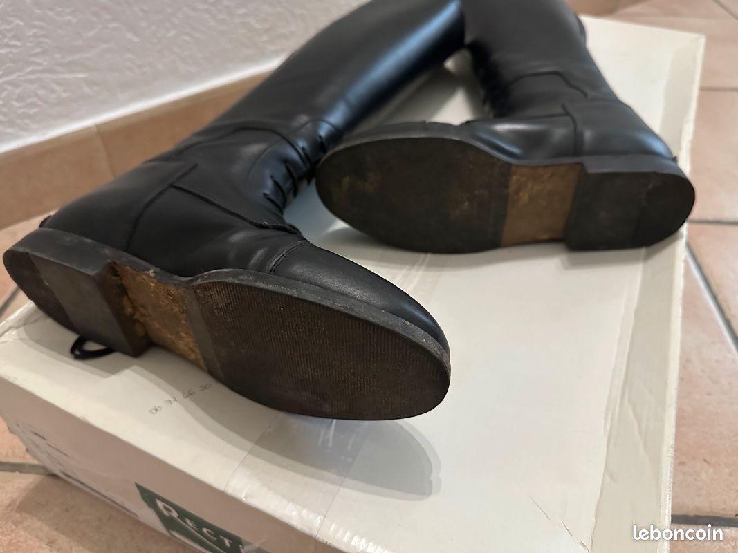 Bottes équitation Sarah Hautes Noires - UK 8 (EU 41), Neuves Avec étiquettes