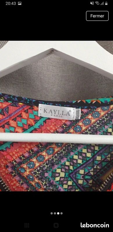 Robe tunique - sans manches - multicolore - taille XL/XXL - Kaylla 🦋 (image 4)