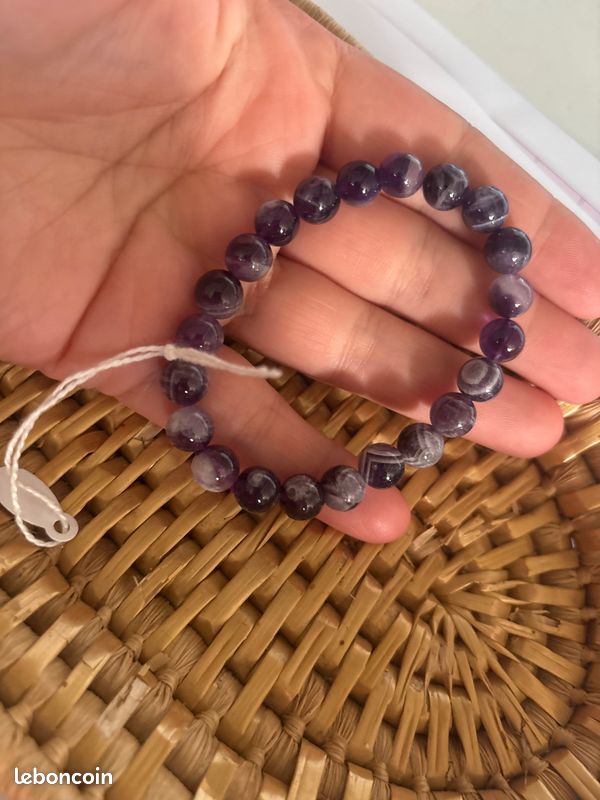 Bracelet améthyste rubanée (image 2)