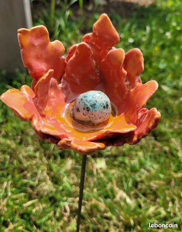 Pot de fleurs en céramique FLORA 13x13 cm doré
