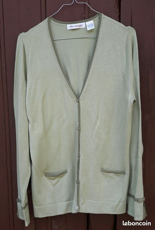 Gilet femme vert taille 42 44 Anne Weyburn Vêtements