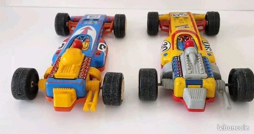 Ancienne Voiture Joustra Formule 1 N°30 N° 3 Tôle + Plastique A Friction France (image 2)