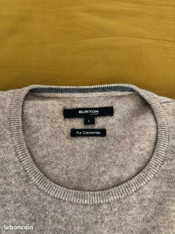 Pull en 100% cachemire Burton comme neuf et très doux Vêtements