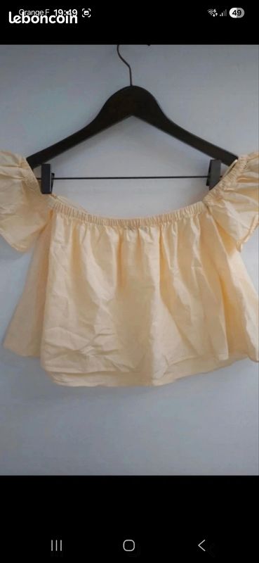 Blouse jaune bershka S (image 4)