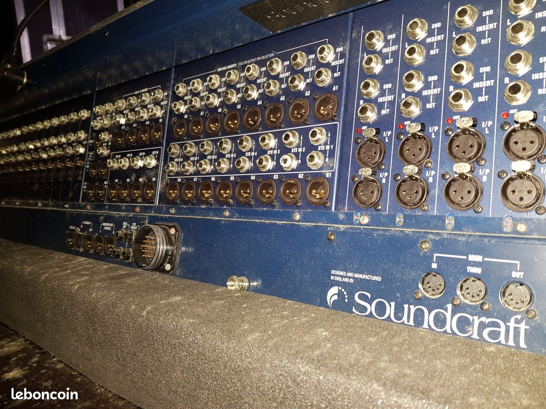 Console Pro Soundcraft MH3 44+4 avec Fly et House Protection (image 2)