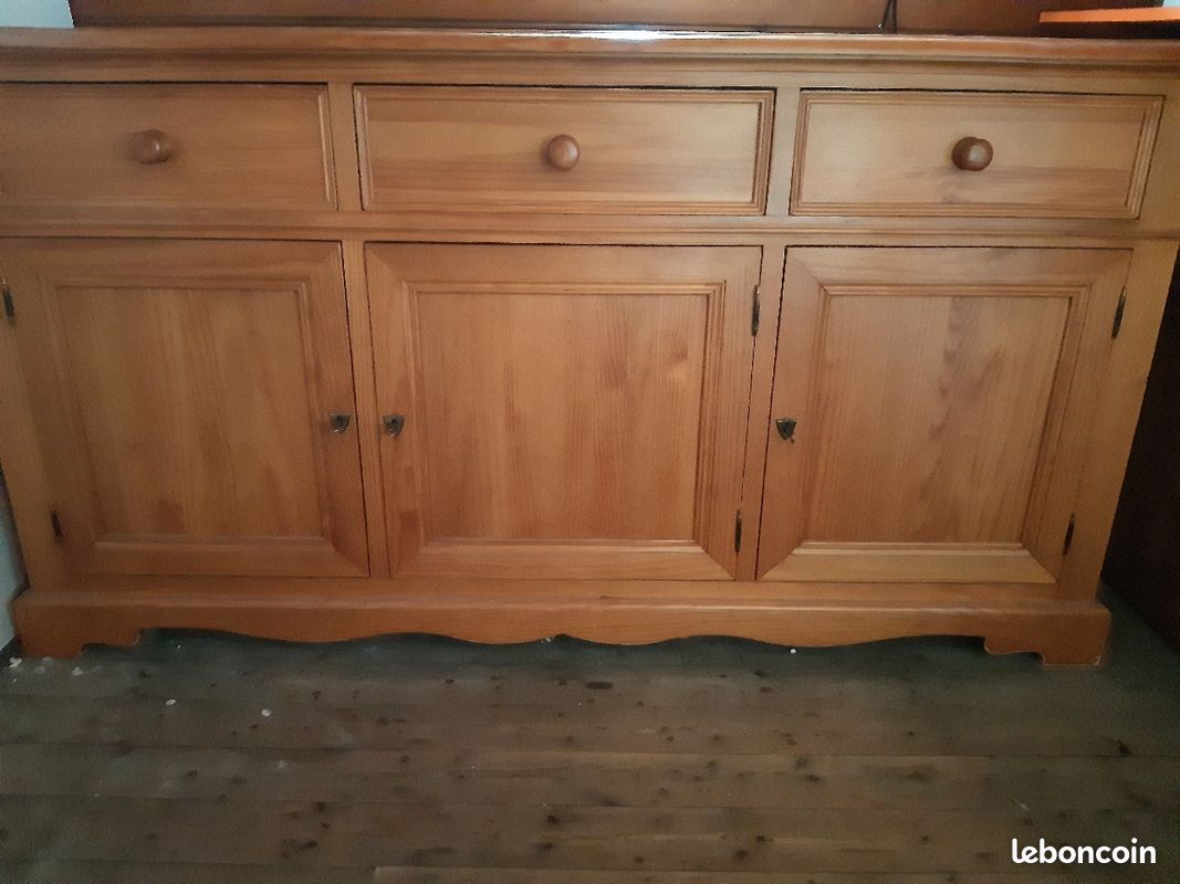 PetitColin Meuble très bien entretenu Table ronde - buffet bas (image 4)