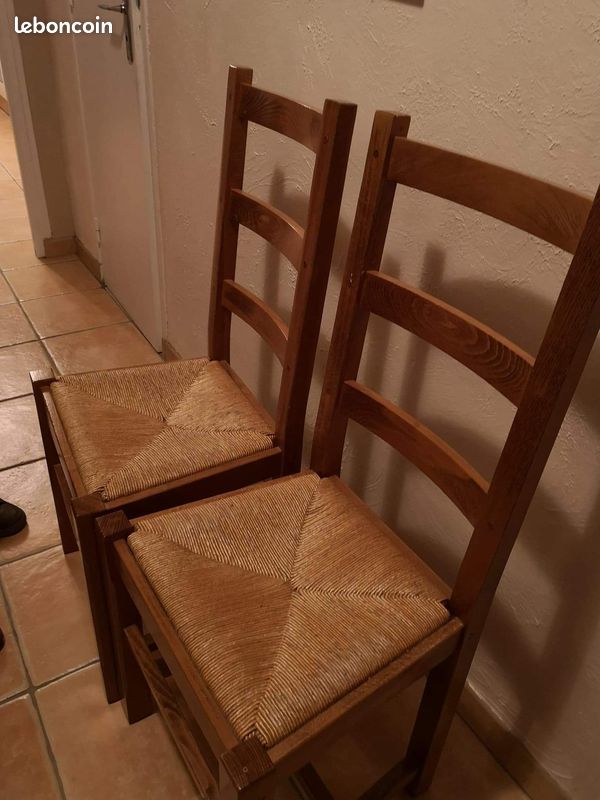 Chaises chêne massif clair (image 1)