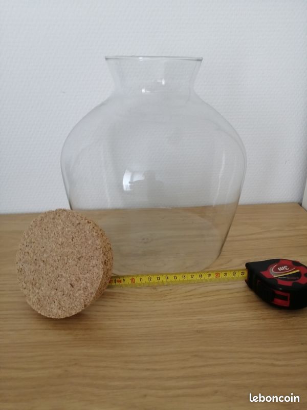 Pot à terrarium, verre et liège (image 2)