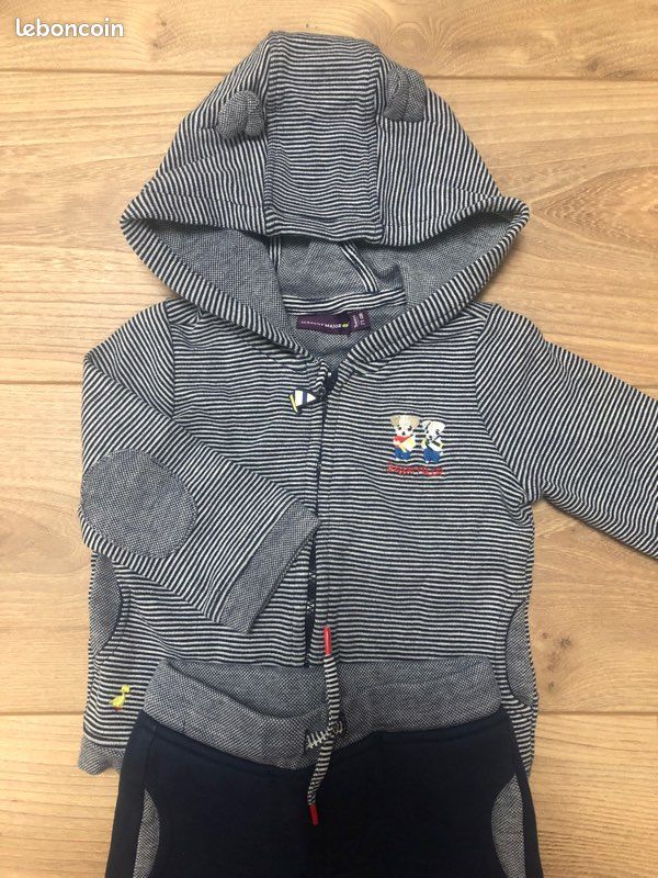 Ensemble jogging bébé 9 mois Sergent Major (image 2)