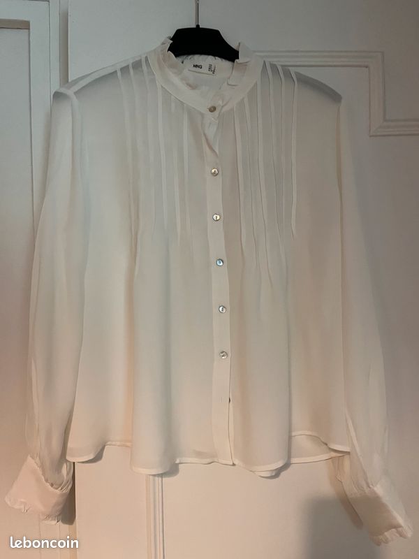 Chemisier voile blanc (image 3)