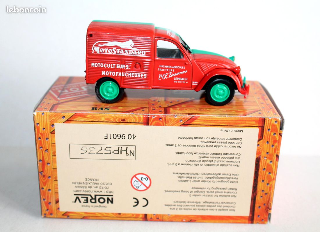 NOREV 1/43 Citroën 2CV AZLM 1958 - Aéroport Paris Assistance - Occasion