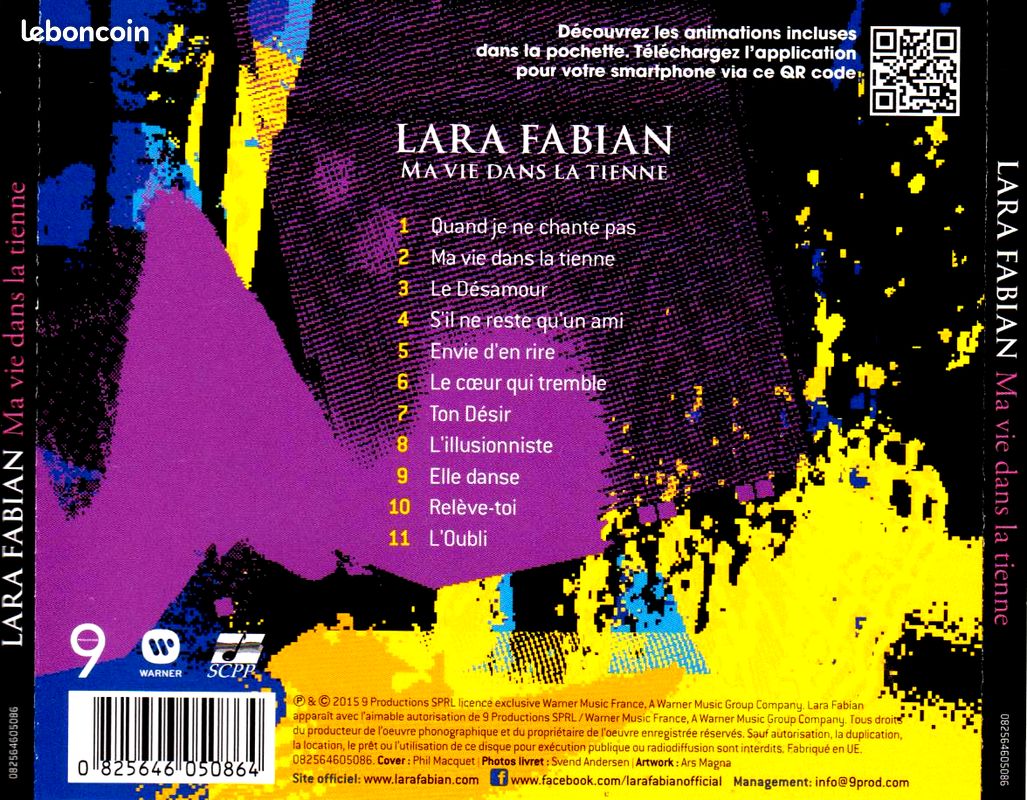 🎵 Cd Lara Fabian "Ma Vie Dans La Tienne" Édition Collector 🌟 (image 2)