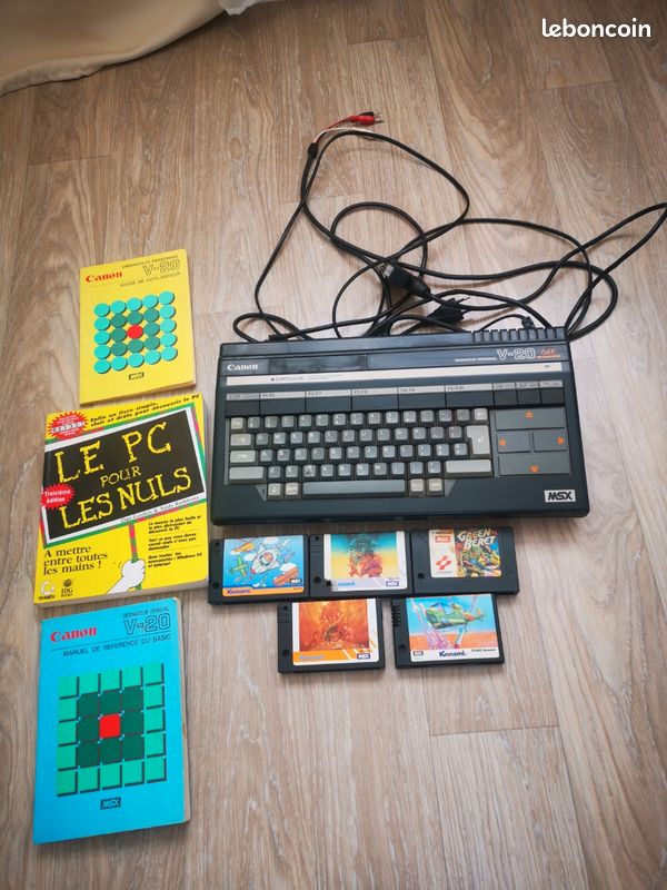 ORDINATEUR CONSOLE MSX Canon V-20 V20 64k Prêt à jouer / ready to play EUR 79,00 - FR
