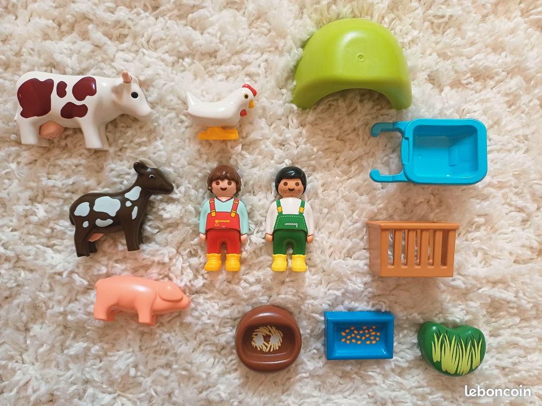 Playmobil 1.2.3 animaux de la ferme (image 1)