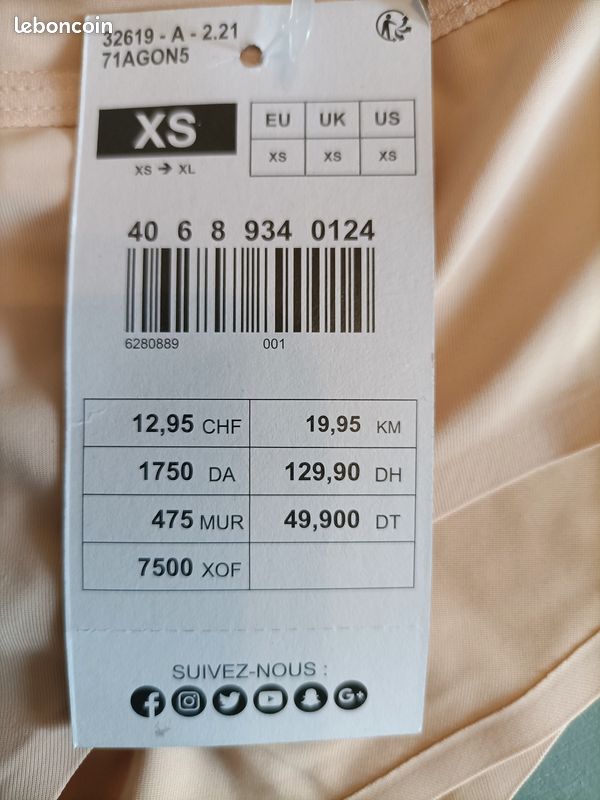 Lot x2 boxers femme (image 2)