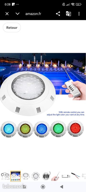 RGB Lumières D'étang, LED Sous-marin Colorée Lumière De Piscine IP68