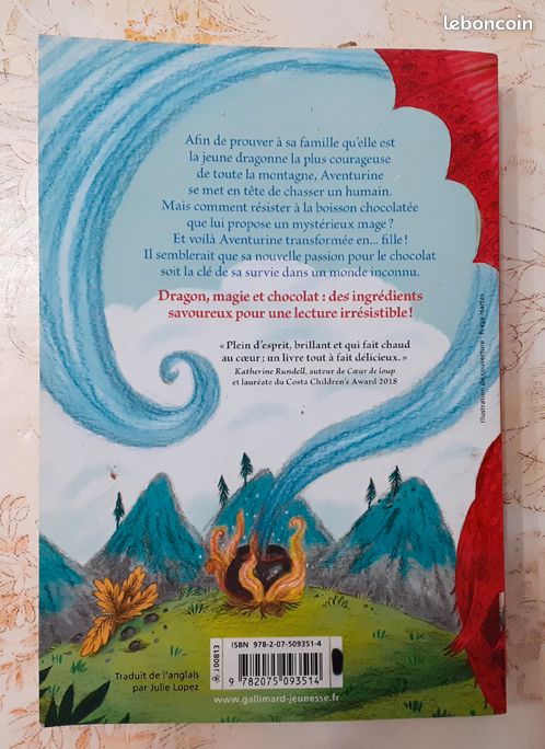 Livre "Le dragon au cœur de chocolat", Stephanie Burgis (image 2)