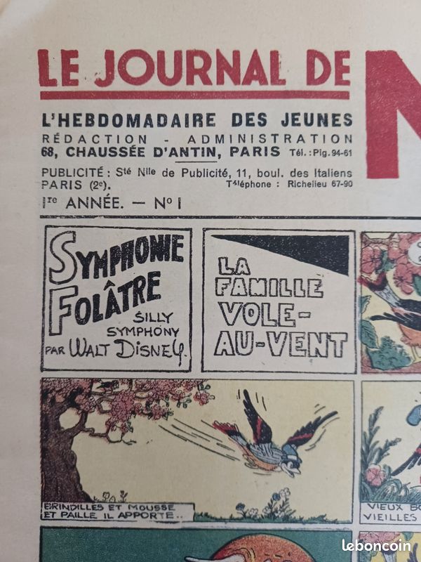 Le journal de Mickey N°1, 1ere Année (image 2)