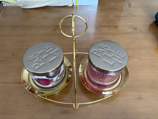 Pot 3 Mèches Parfumées Cidre Kaki - Marque PartyLite - Neuf