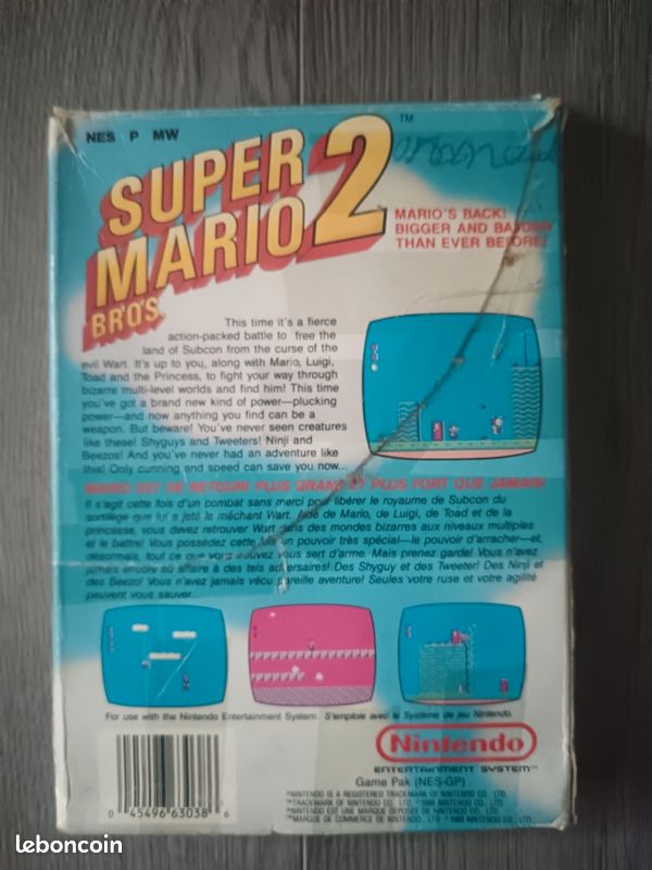 Super Mario bros 2 nintendo NES (image 2)