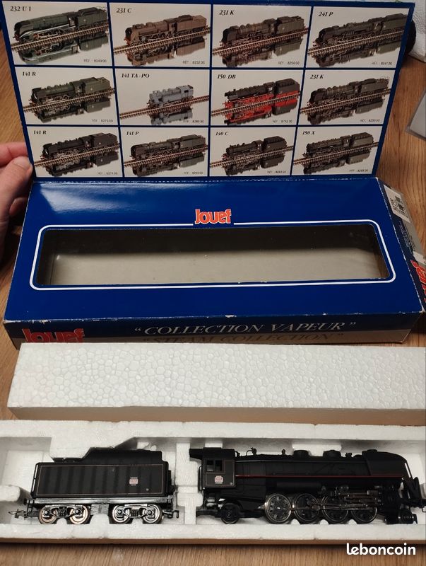 JOUEF HO LOCOMOTIVE Vapeur 141 R 1246 Tender 30 R 1246 Train Electrique