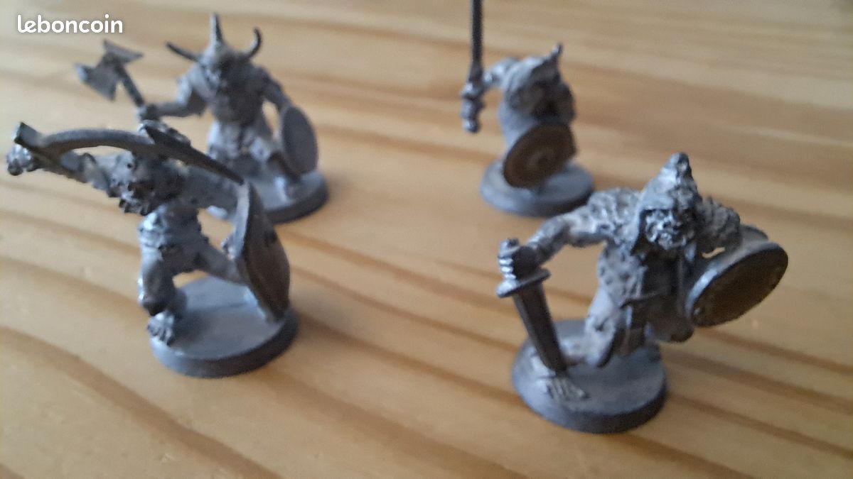 Figurines Métal Orques Ral Partha - 1988 - Donjons Et Dragons - Vintage - Occasion - Collection Jeu De Rôle