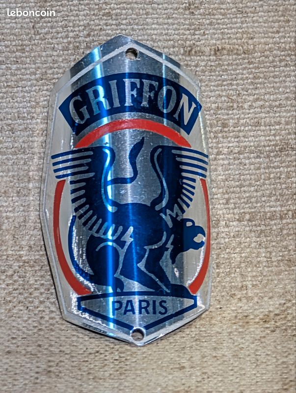 Plaque De Vélo Ancienne – Cycles Griffon – Émaillée – Club Français – Années 40