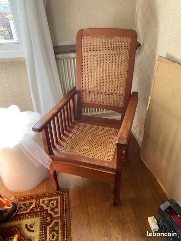 Fauteuil de table cannage rotin SAIGON KOK