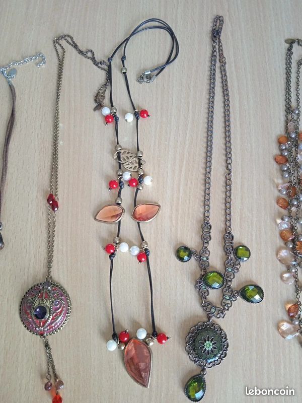 Collier Fantaisie Vintage Style Bohème - Argenté - Occasion (Sans Marque)