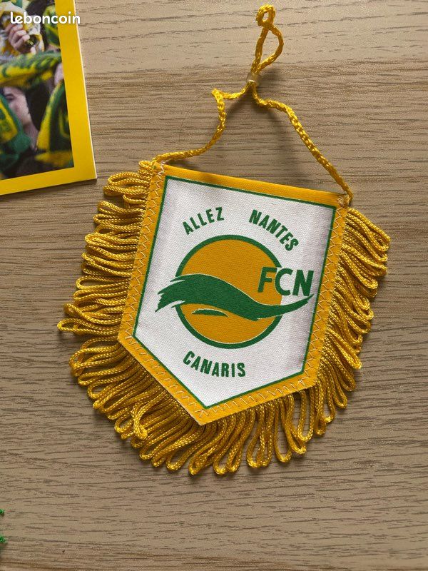 Fanion Vintage FC Nantes - Wimpel FCNA - Palmarès Ancien (Bon état, Collection)