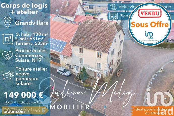 Ferme 10 pièces 138 m²