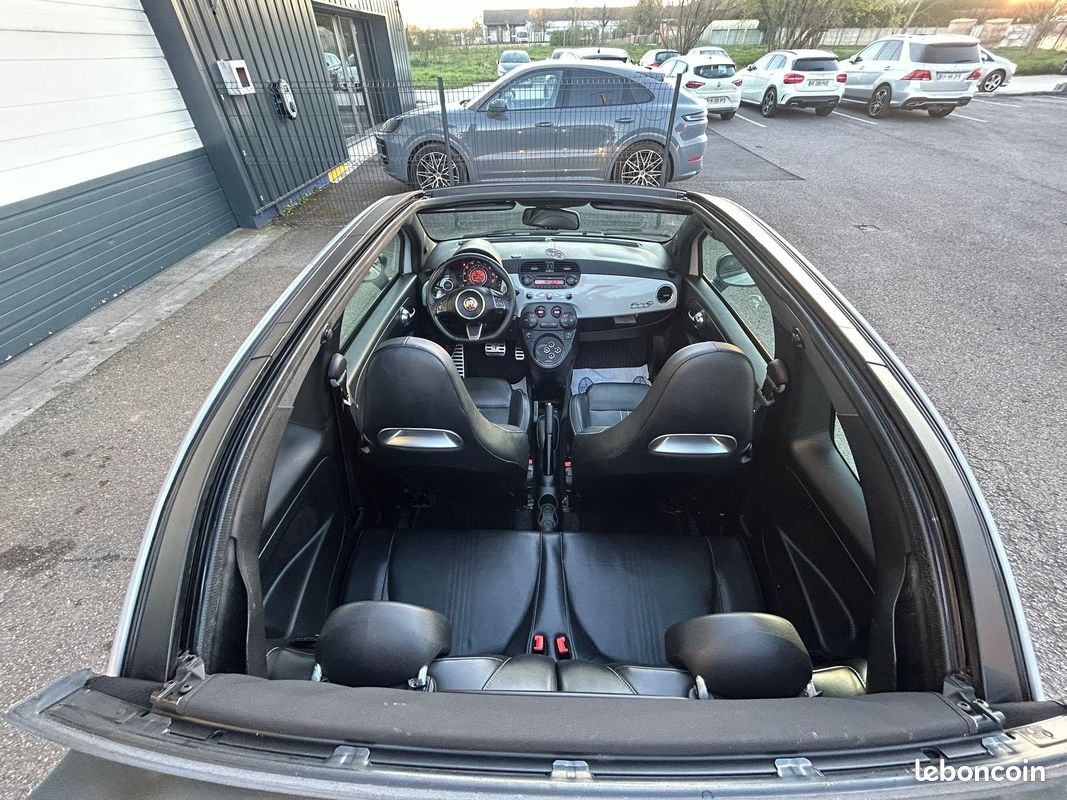 Abarth 500 Cabriolet boite automatique 140 cv 03/2011 125000 kms ct ok garantie 12 mois (image 10)