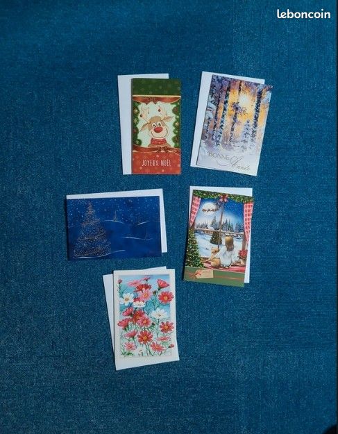 Lot de 5 cartes doubles (image 1)