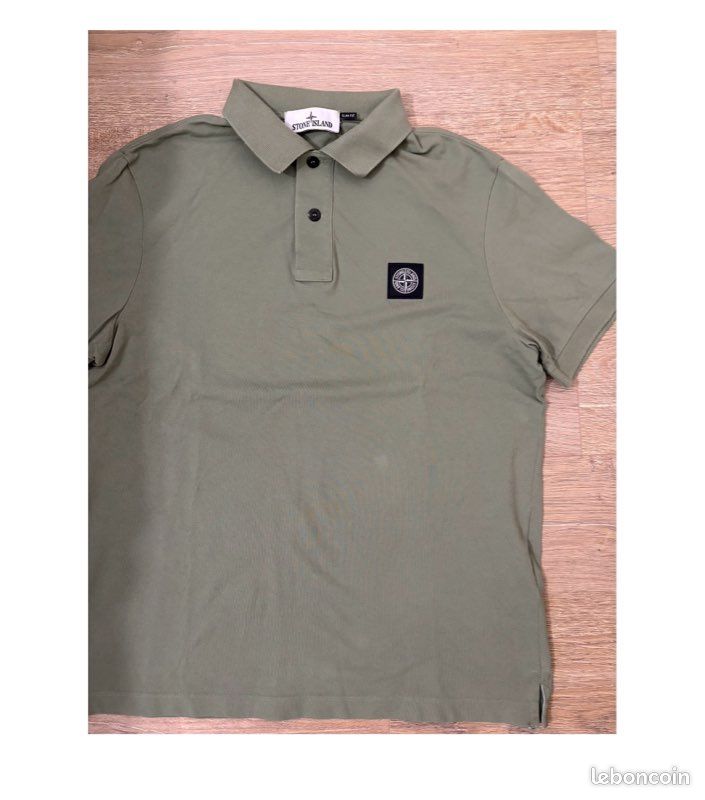 Polo kaki stone island M très bon état (image 2)