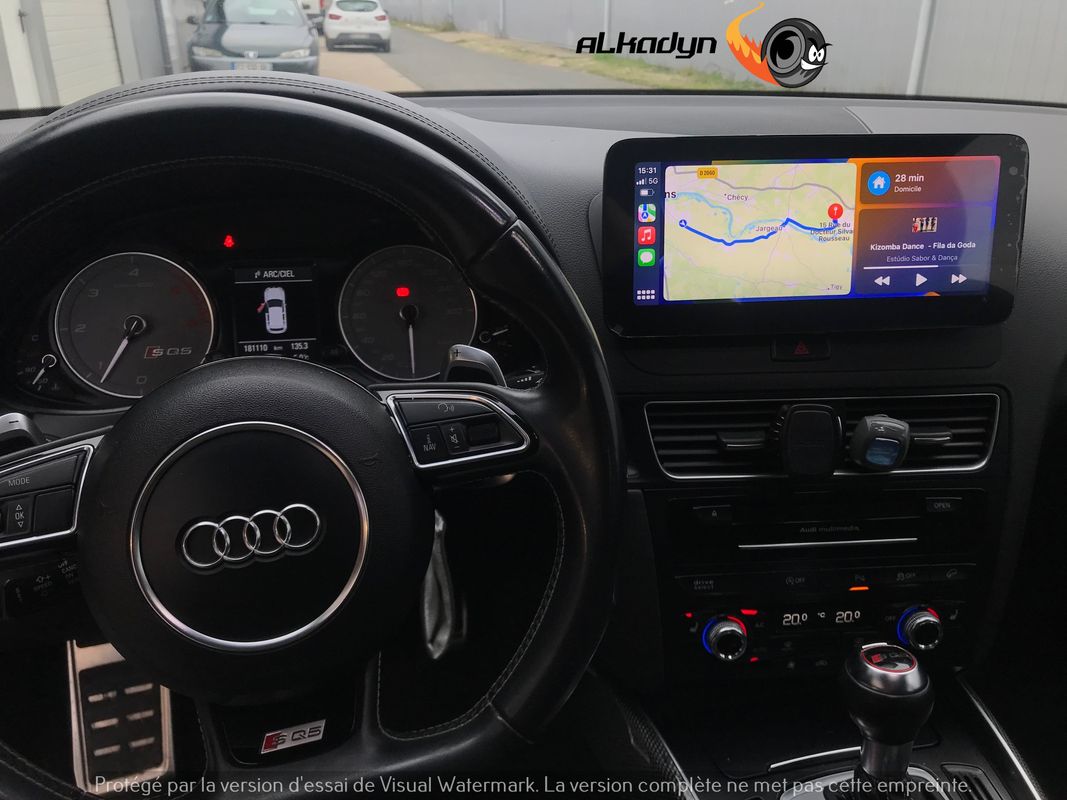 GPS Audi Q5 SQ5 Android 2008-2017 CARPLAY Alkadyn 10.25 pouces - Équipement  auto