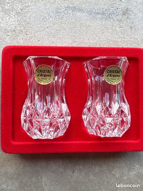 Mini vase à violette / verre cristal d arque (image 1)