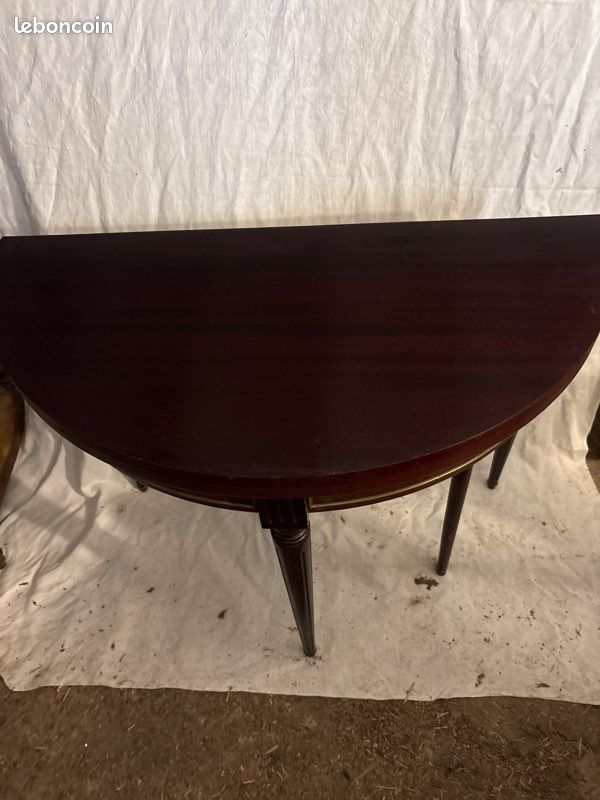 Table demi-lune et circulaire 6 pieds (image 2)