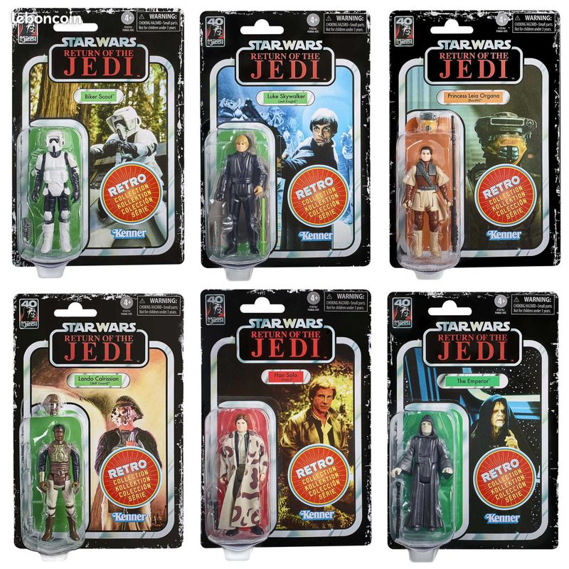Star Wars Retro Collection Action Figures ROTJ - 100% NEW (image 1)