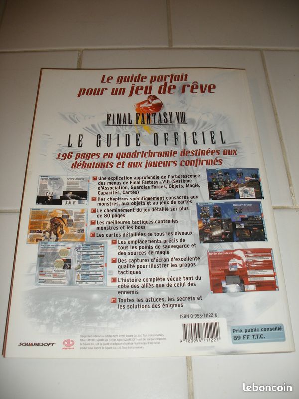 Guide Officiel Final Fantasy IX – Superbe état, Squaresoft, Collector