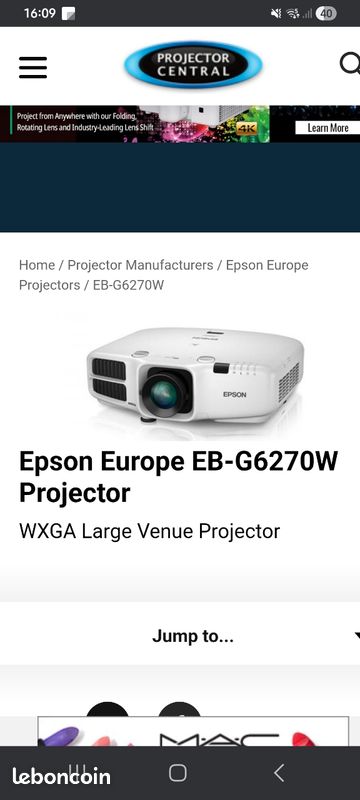 Video projecteur pro 6500lumen (image 6)