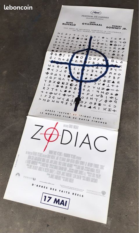Grande PLV promotionnelle du film Zodiac (image 1)