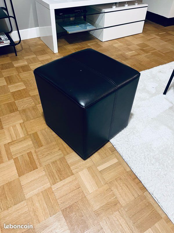Pouf cuir (image 1)