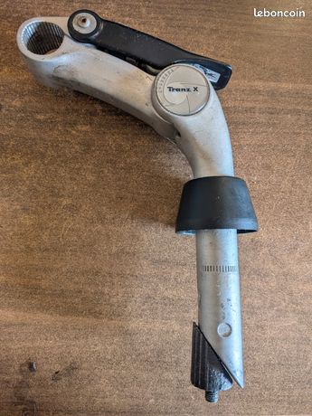 Potence De Guidon Vélo ITM 120 Mm, 25.4 Mm, Noir, Vintage, Made In Italy