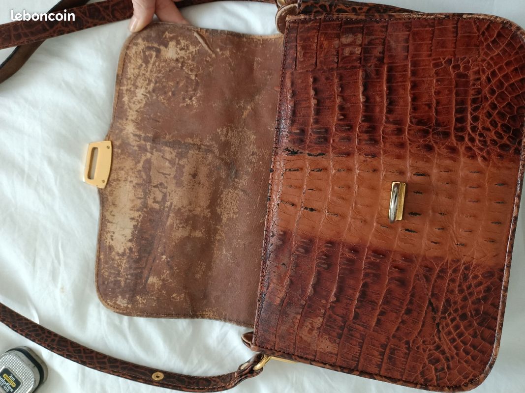 Sac vintage en croco (image 8)