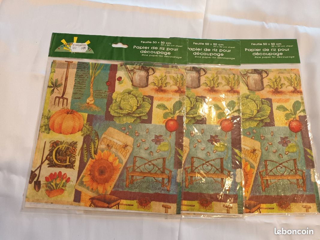 Papier de riz jardin. [6] (image 1)