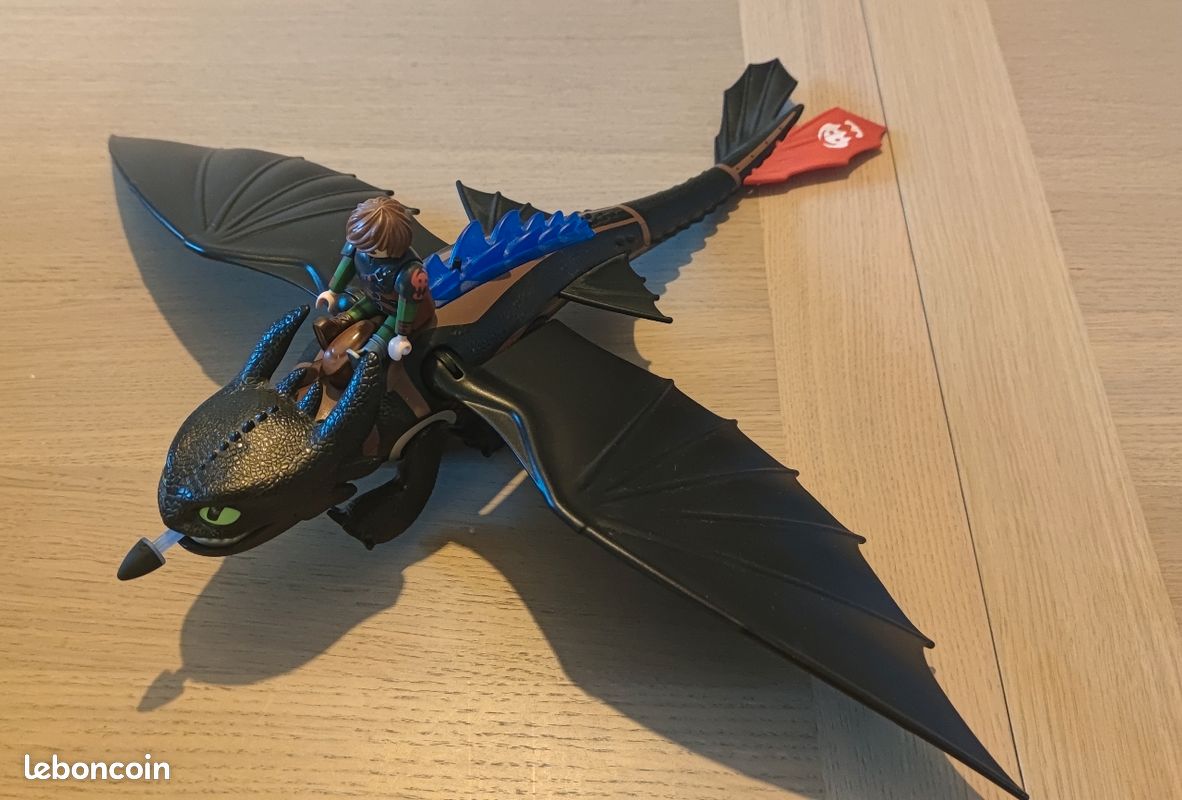 Playmobil Dragon Krokmou et Harold (image 2)
