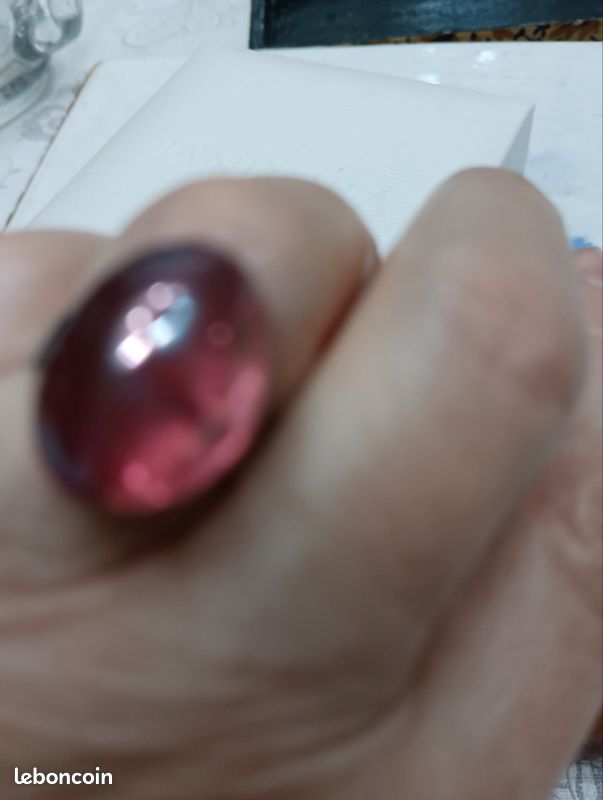 Bague monture acier verre rialto Venise (image 5)